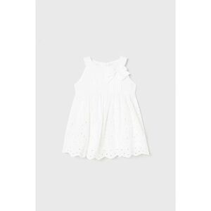 Mayoral White Sleeveless Eyelet Dress